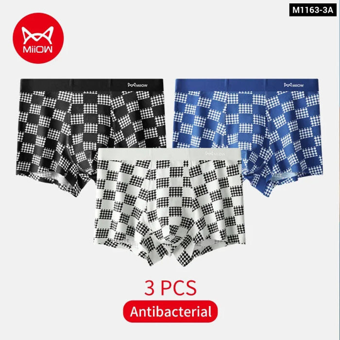 Pack Of 3 Modal Mens Boxers Antibacterial And Breathable