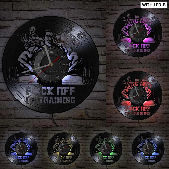 Silent Fitness Gym Wall Clock