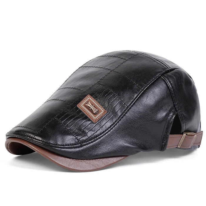 Retro Leather Sboy Cap / Hat For Men