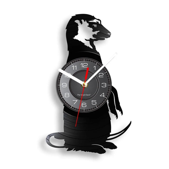 Meerkat Vinyl Record Wall Clock