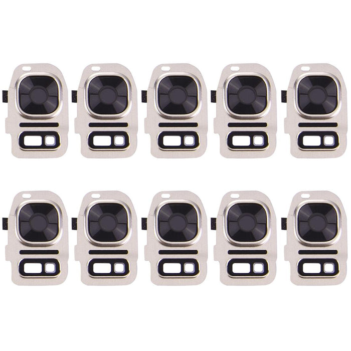 10pcs Rear Camera Lens Cover With Flashlight Bracket