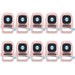 10pcs Rear Camera Lens Cover With Flashlight Bracket