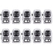 10pcs Rear Camera Lens Cover With Flashlight Bracket