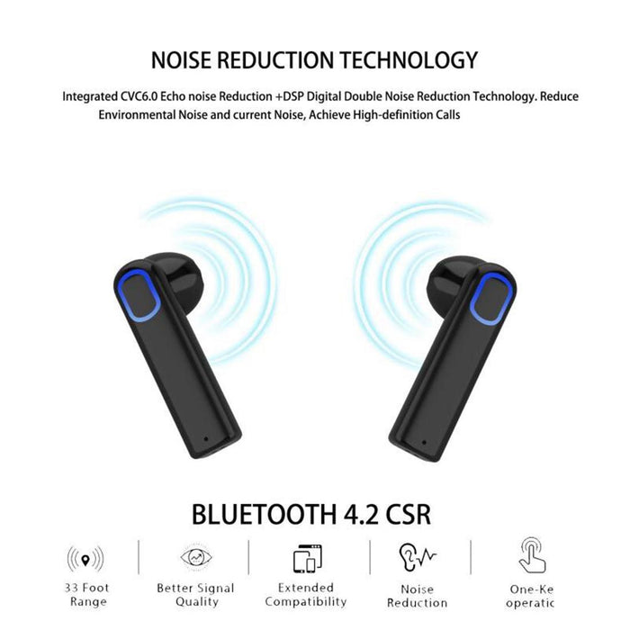 Wireless In Ear Bluetooth Headset For Smartphones