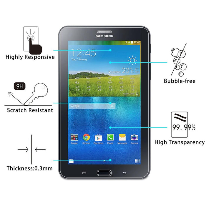 0.3Mm 9H Full Screen Tempered Glass Film For Samsung Galaxy Tab 4 Lite / T116