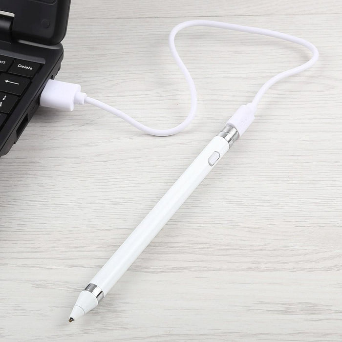 For Iphone Ipad Samsung And Other Capacitive Touch Screen Smartphones Or Tablet Pc Short Universal Rechargeable Capacitive Touch Screen Stylus Pen With 2.3Mm Superfine Metal Nib