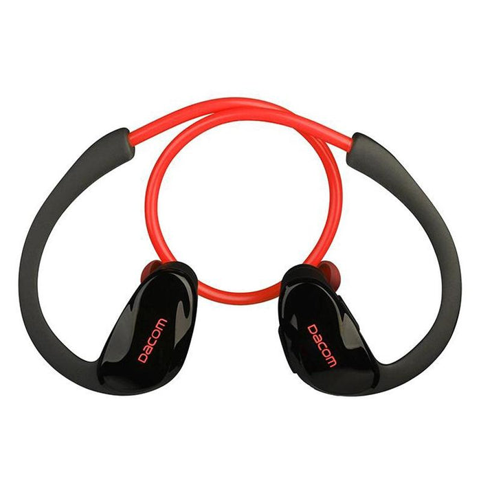 Dacom Athlete Sport Running Bluetooth Stereo Audio Earphone With Mic Red