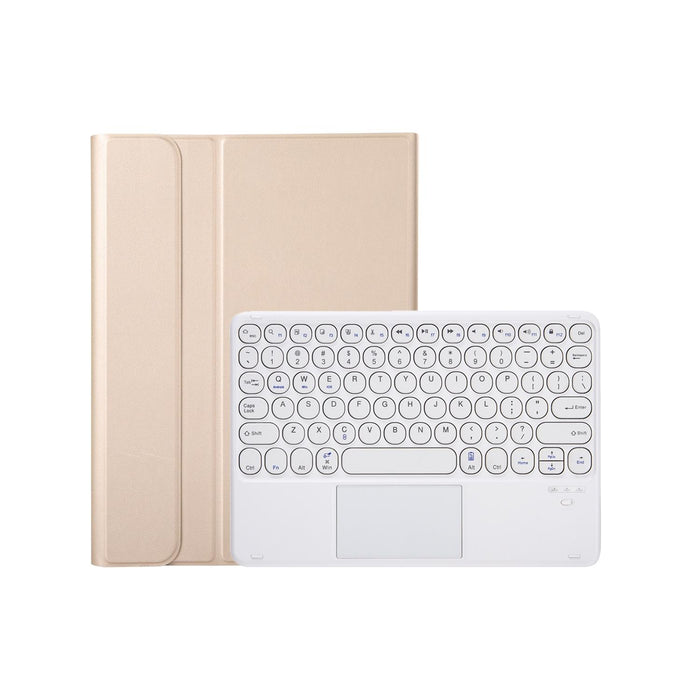 For Ipad 10Th Gen 10.9 2022 Lambskin Texture Bluetooth Touch Keyboard Leather Tablet Case With Pen Slot