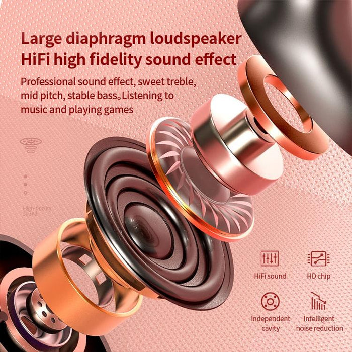 T2 Tws Touch Digital Display True Wireless Bluetooth 5.0 Earphone With Charging Box