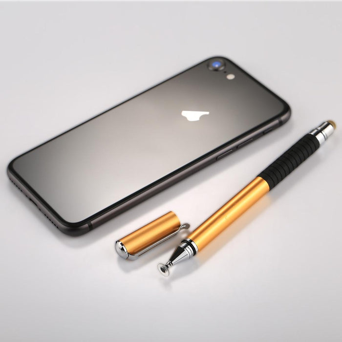 For Iphone Ipad Samsung And Other Capacitive Touch Screen Smartphones Or Tablet Pc Universal 2 In 1 Multifunction Round Thin Tip Capacitive Touch Screen Stylus Pen