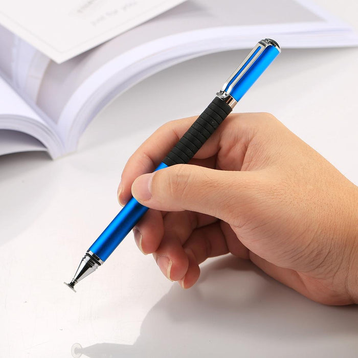 For Iphone Ipad Samsung And Other Capacitive Touch Screen Smartphones Or Tablet Pc Universal 2 In 1 Multifunction Round Thin Tip Capacitive Touch Screen Stylus Pen