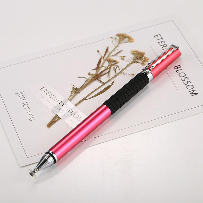 For Iphone Ipad Samsung And Other Capacitive Touch Screen Smartphones Or Tablet Pc Universal 2 In 1 Multifunction Round Thin Tip Capacitive Touch Screen Stylus Pen