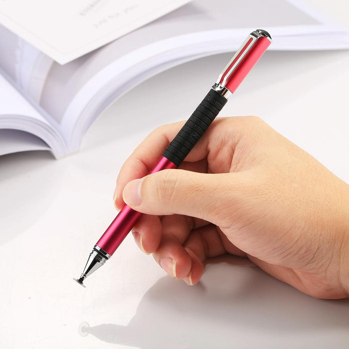 For Iphone Ipad Samsung And Other Capacitive Touch Screen Smartphones Or Tablet Pc Universal 2 In 1 Multifunction Round Thin Tip Capacitive Touch Screen Stylus Pen
