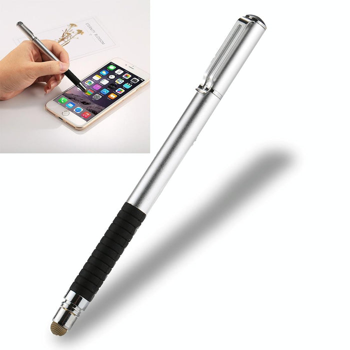 For Iphone Ipad Samsung And Other Capacitive Touch Screen Smartphones Or Tablet Pc Universal 2 In 1 Multifunction Round Thin Tip Capacitive Touch Screen Stylus Pen