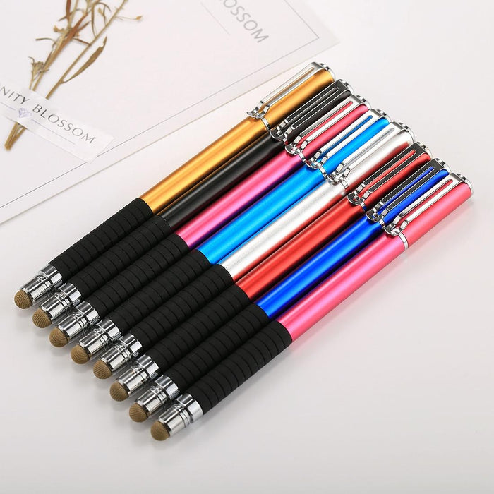 For Iphone Ipad Samsung And Other Capacitive Touch Screen Smartphones Or Tablet Pc Universal 2 In 1 Multifunction Round Thin Tip Capacitive Touch Screen Stylus Pen
