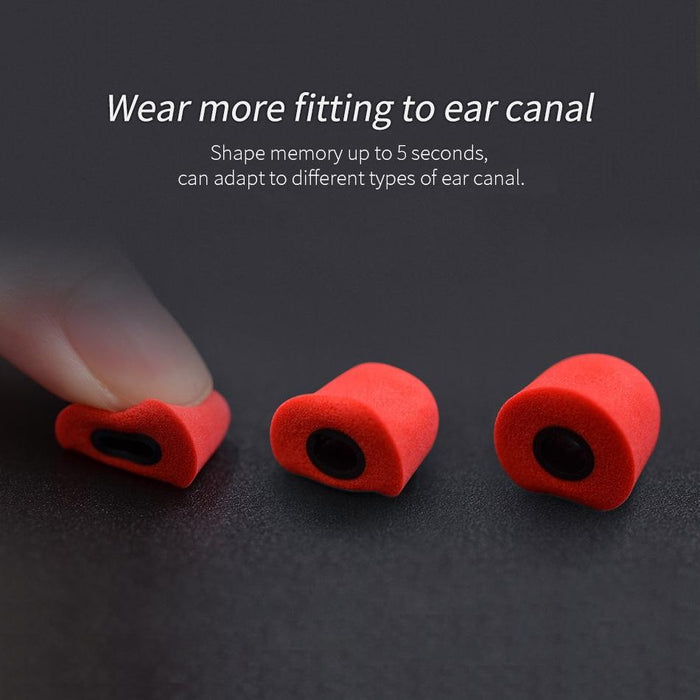 6 Pcs Sound Insulation Noise Cancelling Memory Foam Earbuds Kit For All In-Ear Earphone - L & M & S