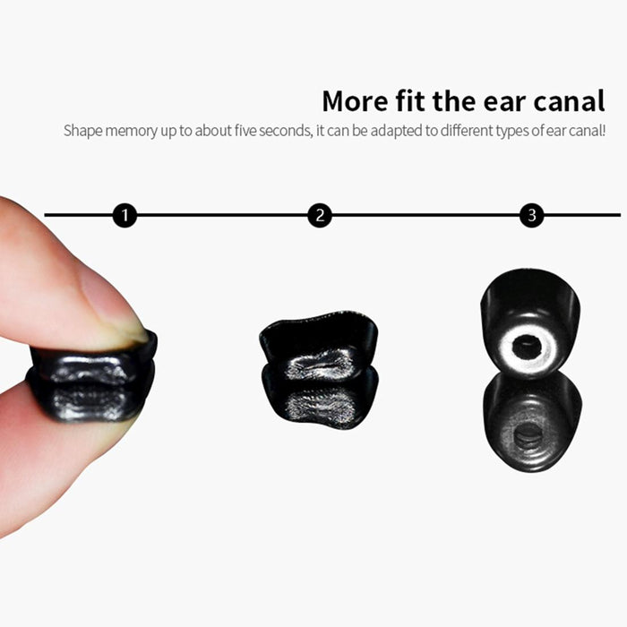 A Pair Soft Memory Foam Earbuds For All In-Ear Earphone