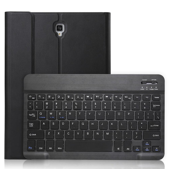 Ultra-Thin Detachable Bluetooth Keyboard Leather Tablet Case For Galaxy Tab S4 10.5 T830 / T835 With Holder