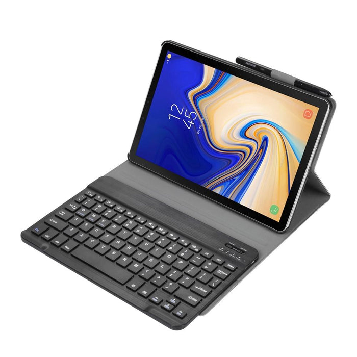 Ultra-Thin Detachable Bluetooth Keyboard Leather Tablet Case For Galaxy Tab S4 10.5 T830 / T835 With Holder