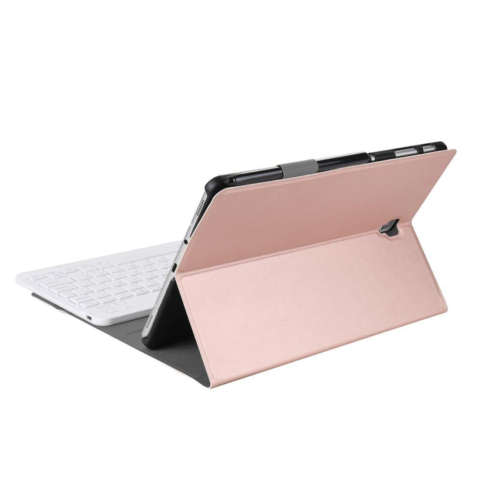 Ultra-Thin Detachable Bluetooth Keyboard Leather Tablet Case For Galaxy Tab S4 10.5 T830 / T835 With Holder