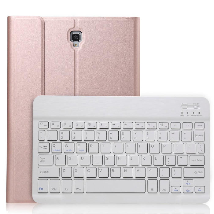 Ultra-Thin Detachable Bluetooth Keyboard Leather Tablet Case For Galaxy Tab S4 10.5 T830 / T835 With Holder