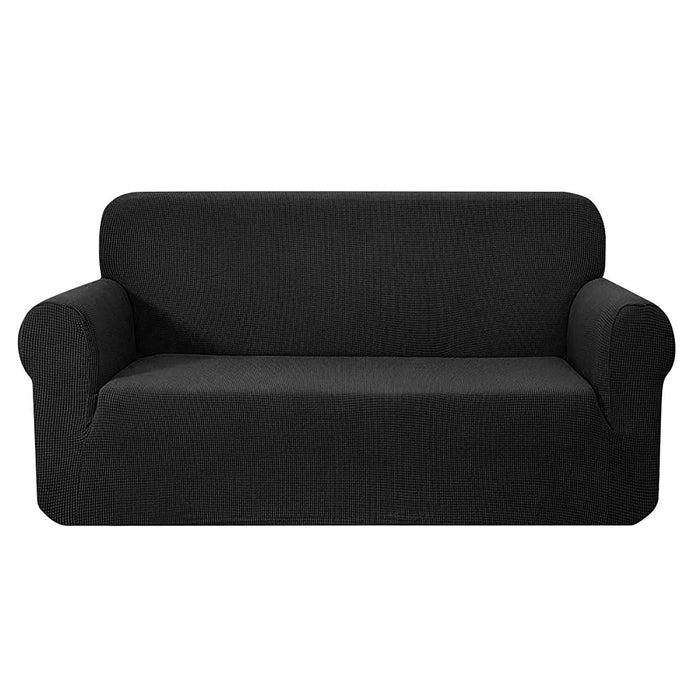 Sofa Cover Couch Covers 3 Seater High Stretch Black