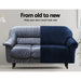 Sofa Cover Couch Covers 2 Seater Velvet Sapphire