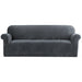 Sofa Cover Couch Covers 4 Seater Velvet Grey