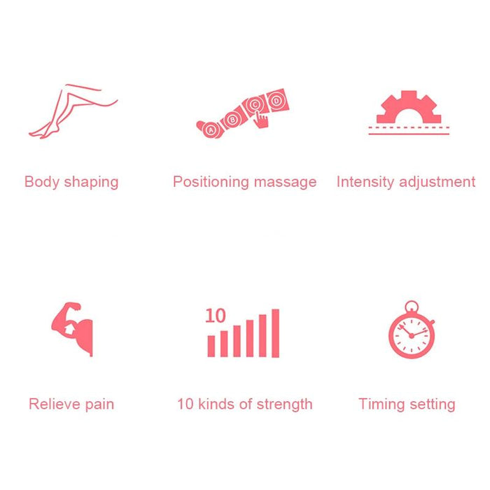 Intelligent Air Wave Pressure Massager Single Hand Pink