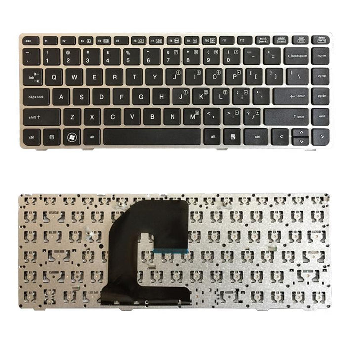 Us Version Keyboard With Silver Frame For Hp Elitebook 8470B 8470P 8470 8460 8460P 8460W Probook 6460 6460B 6470