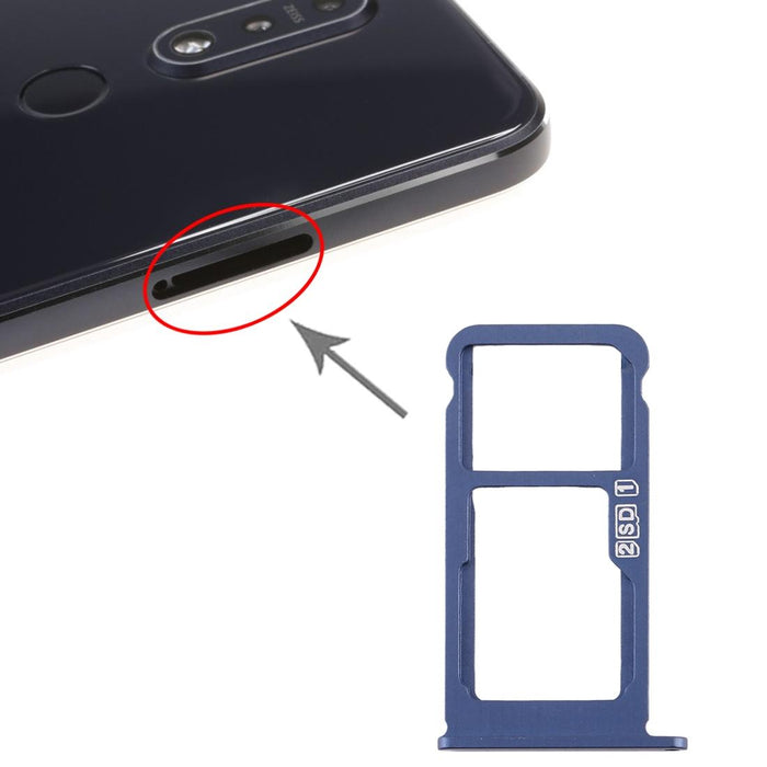 Sim Card Tray / Micro Sd For Nokia 7.1 / Ta 1100 1096 1095