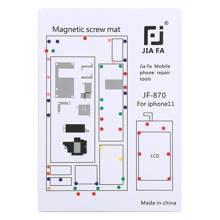 Jiafa Jf 870 Magnetic Pad Screw Board For Iphone 11