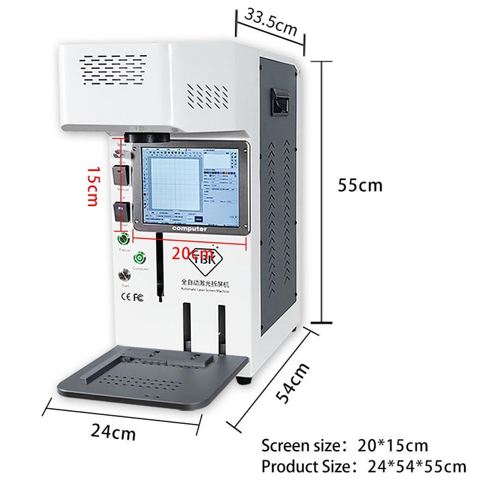 Tbk958b Automatic Mini Laser Marking Screen Separater