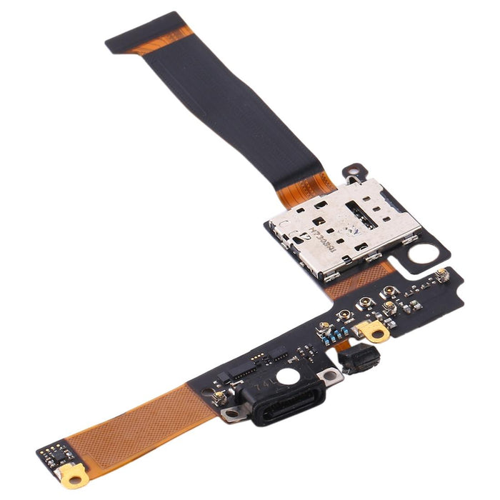 Charging Port Flex Cable With Sim Card Holder Socket