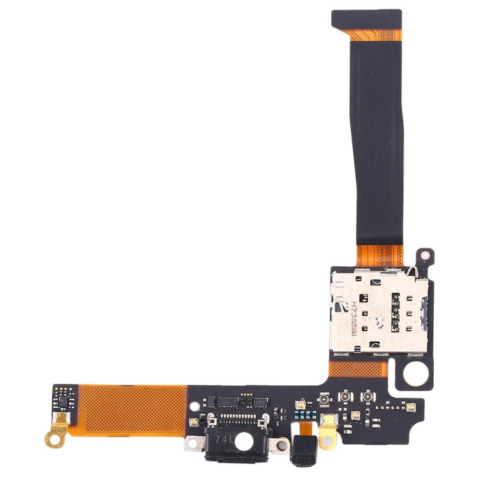 Charging Port Flex Cable With Sim Card Holder Socket