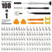 108 Piece 1 S2 Tool Steel Precision Screwdriver Nutdriver