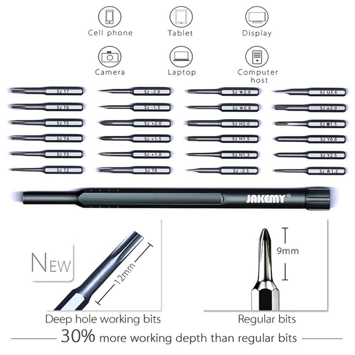 Jakemy Jm 8168 24 In 1 Precision Magnetic Screwdriver Kit