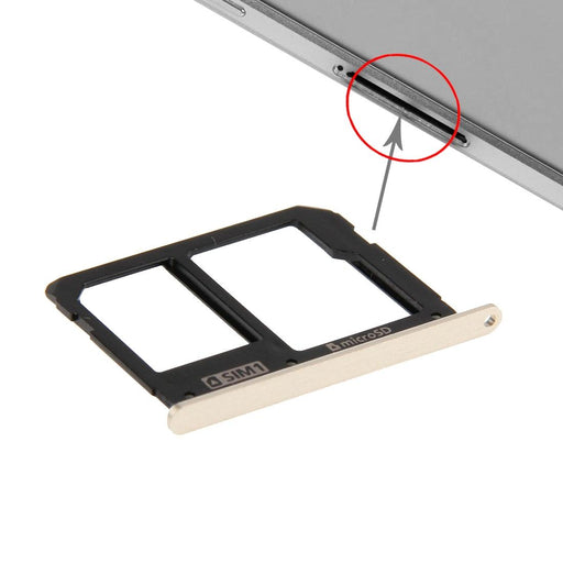 For Galaxy A9 2016 / A9000 Sim Card Tray And Micro Sd Gold