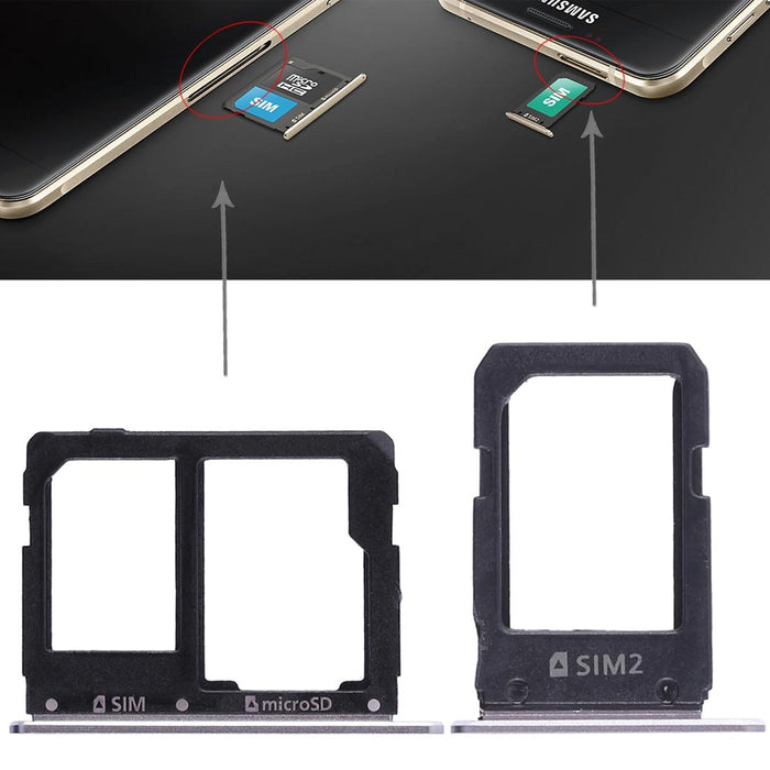 2 Sim Card Tray Micro Sd For Galaxy A5108 / A7108