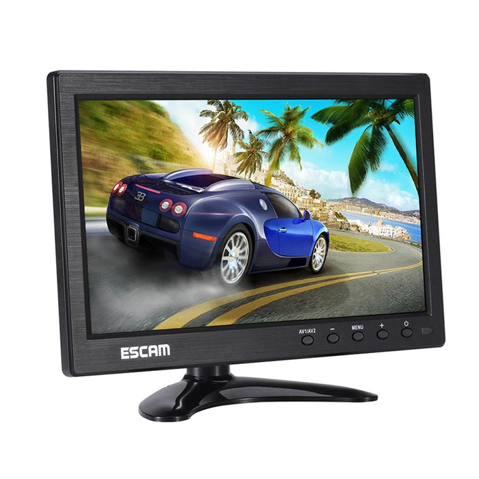 10.0 Inch Tft Lcd 1024X600 Monitor With Vga & Hdmi & Av & Bnc & Usb For Pc Cctv Security