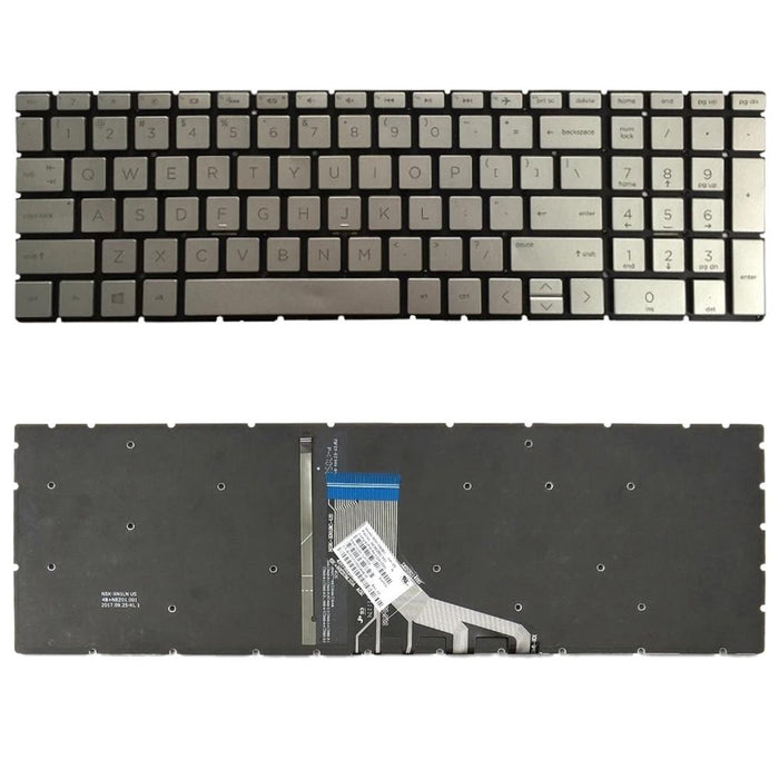 Us Version Keyboard With Keyboard Backlight For Hp 15-Da 15-Da0002Dx 15-Da0008Ca 15-Db 15-Db0003Ca Tpn-C135 Tpn-C136