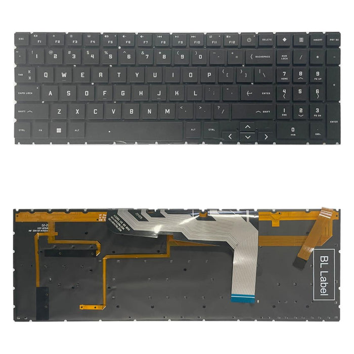 Us Version Keyboard With Colourful Backlight / Number Key For Hp Omen 15 2020 15-Ek 15-En Ek1016Tx Ek1000 Ek0018 Tpn-Q238 Tpn-Q236