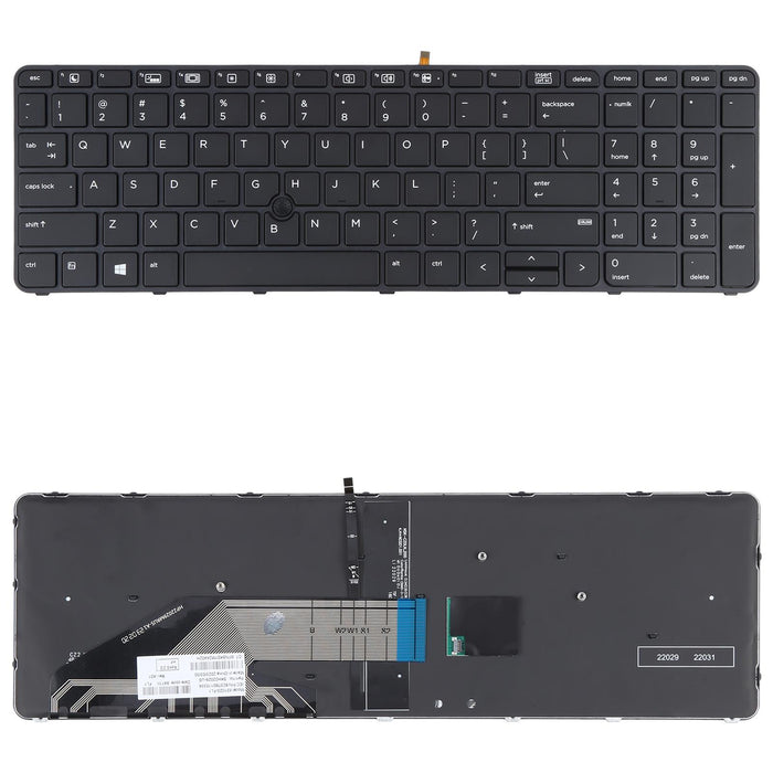 For Hp Probook 650 G2 G3 655 G3 450 G3 841137-001 Us Version Keyboard With Backlight And Pointing