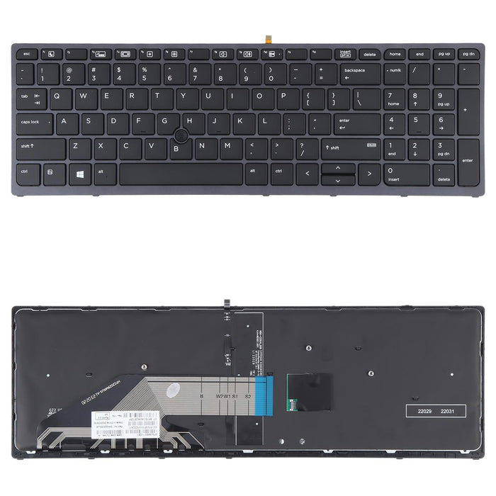 For Hp Zbook 15 G3 17 G3 Us Version Keyboard With Backlight And Pointing