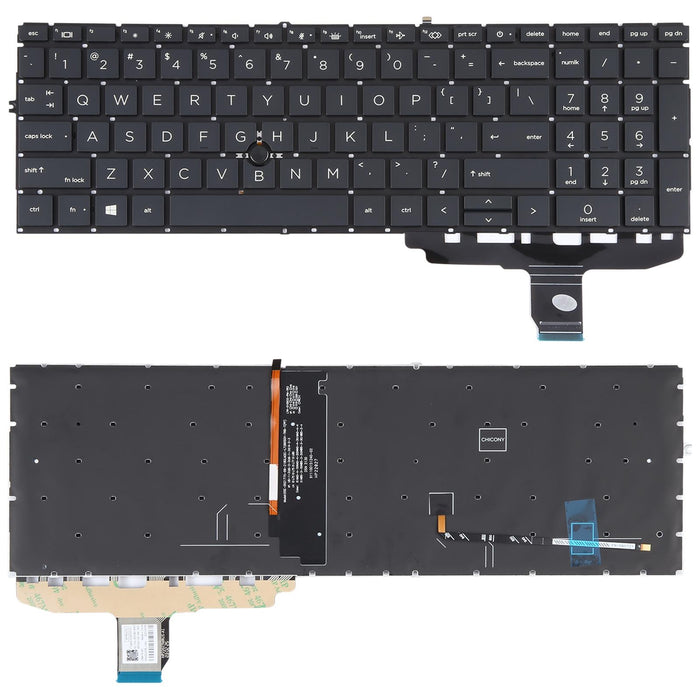 Us Version Keyboard With Backlight And Pointing For Hp Elitebook 850 G7 G8 845 G7 G8 855 G7 G8 L89916-001 L89918 Hpm19G1