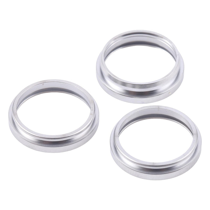 For Iphone 16 Pro Max 3Pcs / Set Rear Camera Glass Lens Metal Outside Protector Hoop Ring