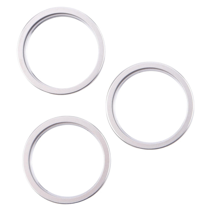 For Iphone 16 Pro Max 3Pcs / Set Rear Camera Glass Lens Metal Outside Protector Hoop Ring