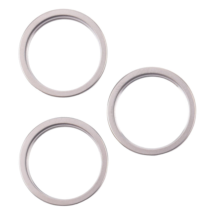 For Iphone 16 Pro Max 3Pcs / Set Rear Camera Glass Lens Metal Outside Protector Hoop Ring