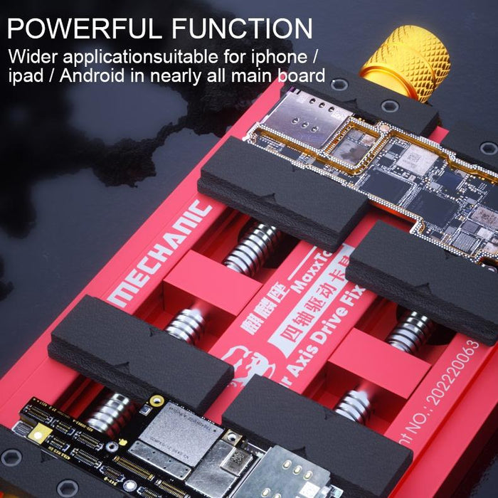 Mechanic Maxxtor Four Axis Drive Fixture Motherboard Repair