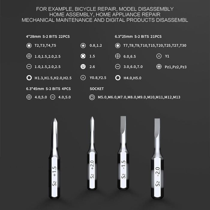 Jakemy Jm 6125 60 In 1 Professional Screwdriver Set